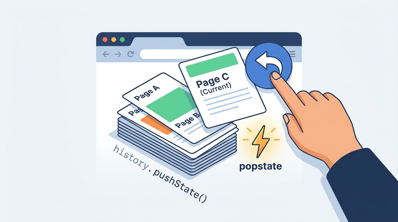 JavaScriptでブラウザバックを検知する基本方法