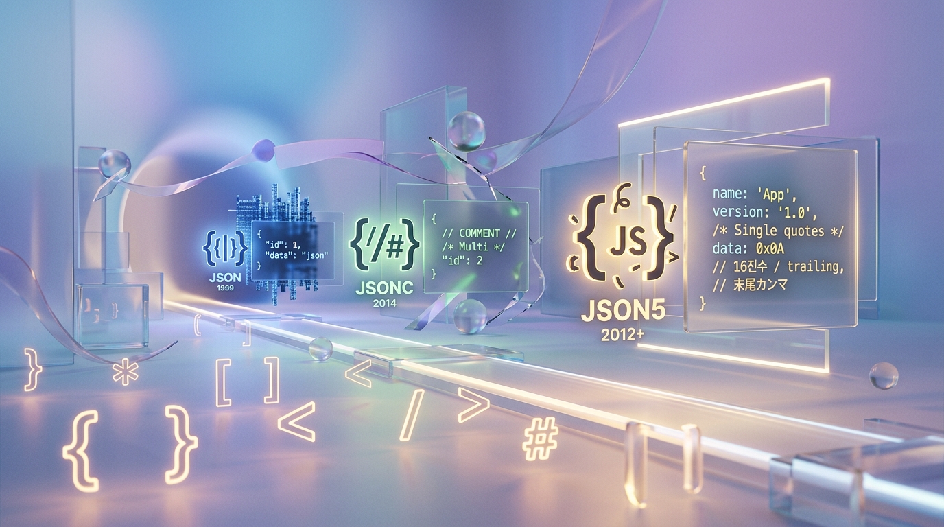 JSONC・JSON5とは?コメントが書ける拡張フォーマット