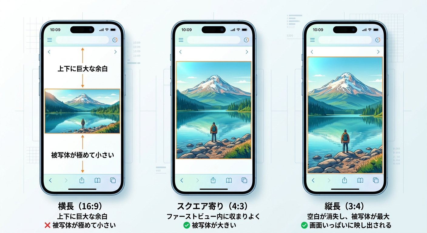スマホのファーストビュー画像(メインビジュアル)のサイズ