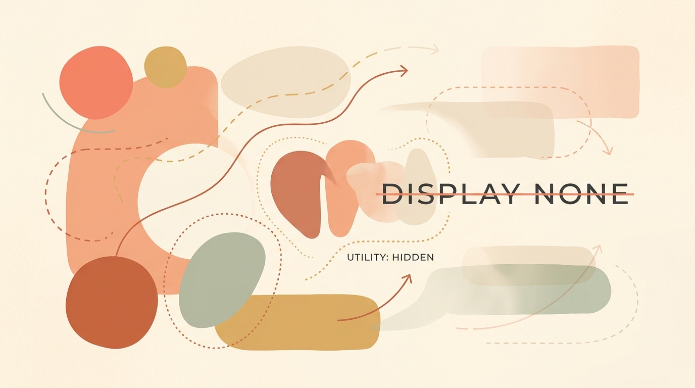 Tailwind CSSでdisplay: noneにする方法|hiddenクラスの基本