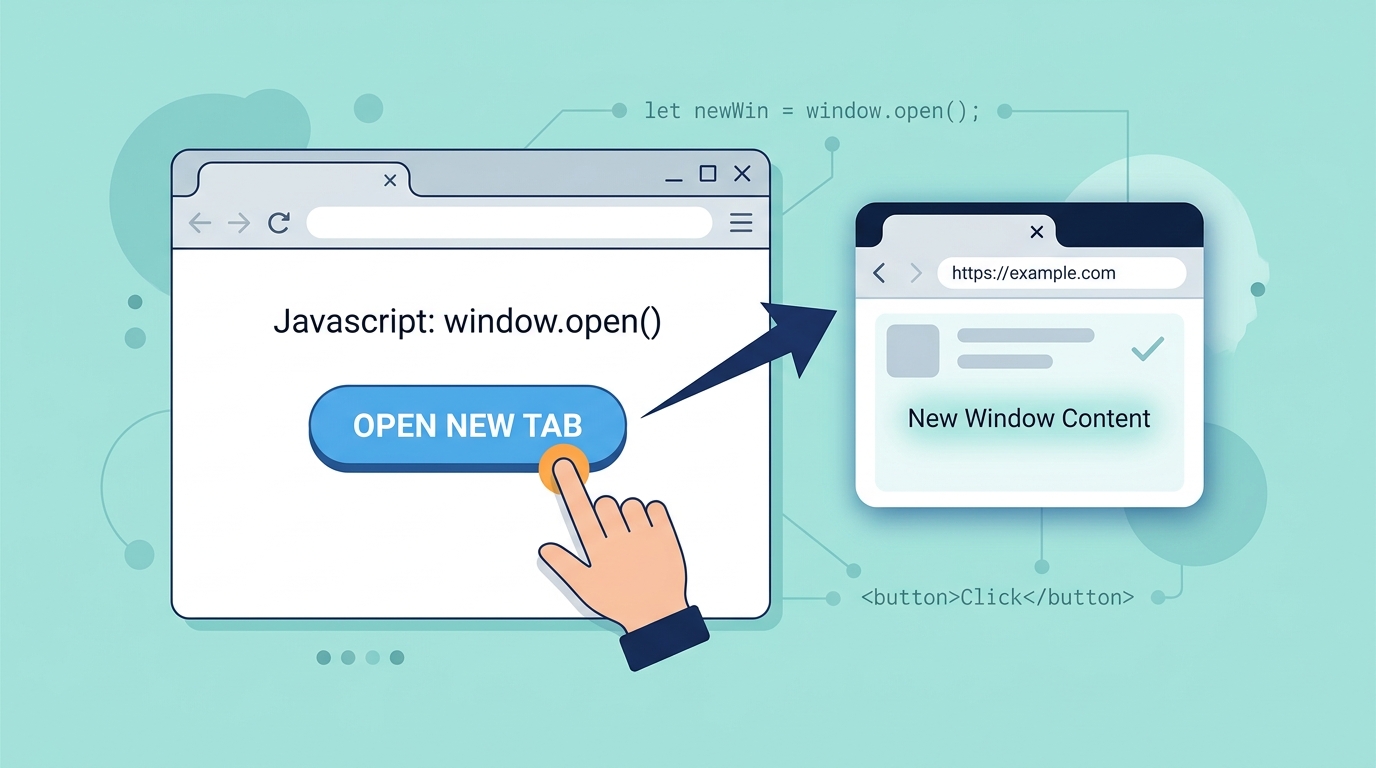 window.open()とは?JavaScriptで別タブ・別ウィンドウを開く基本