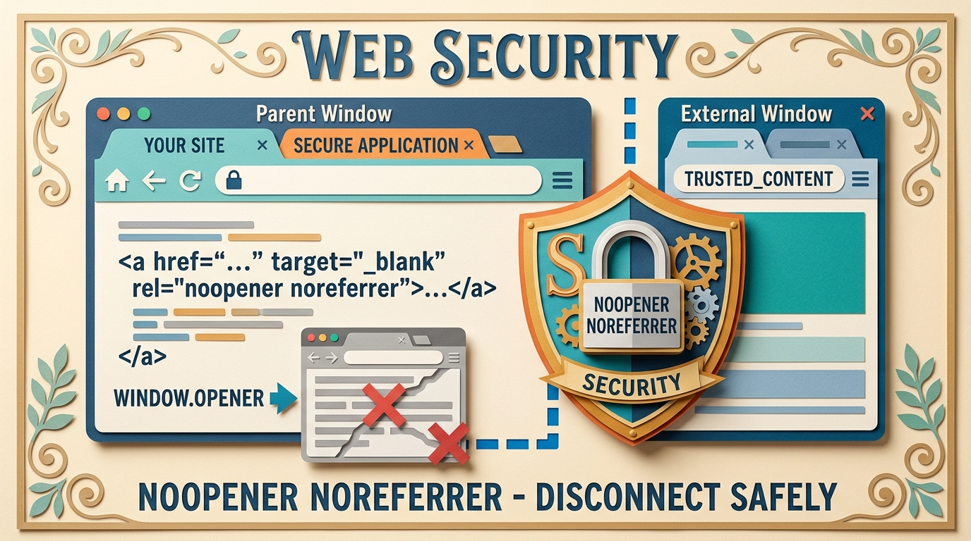 セキュリティ対策:noopener・noreferrer の正しい指定方法